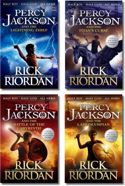 Percy Jackson and the Olympians, Percy Jackson and the Lightning Thief, The Titan's Curse, The Battle of the Labyrinth, The Last Olympian, Rick Riordan, Paperback, English