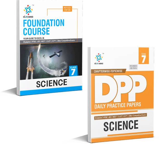 Hive Mind Class 7 Foundation Course For Science, Science DPP (2-Book Combo)  - NTSE, STSE, JEE, NEET Olympiad Exam And Other Competitive Exams