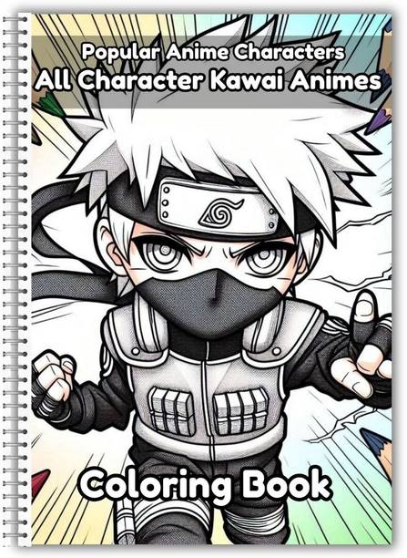 All Character Kawai Animes Heroes Coloring Book | Best Anime Colouring Book for Teen Adult Kids