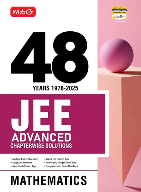 MTG 48 Years JEE Advanced (2025-1978) Chapter-wise Previous Years Solved Question Papers Mathematics Book | JEE Advanced PYQ Question Bank For 2026 Exam