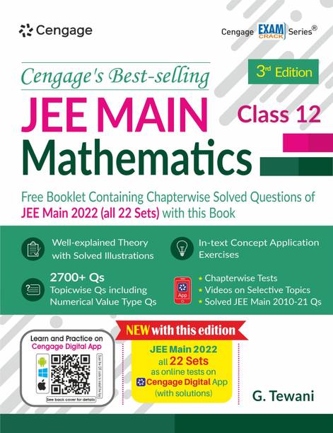 JEE Main Mathematics: Class 12 (Book + Booklet) with Free Online Assessments and Digital Content 2023