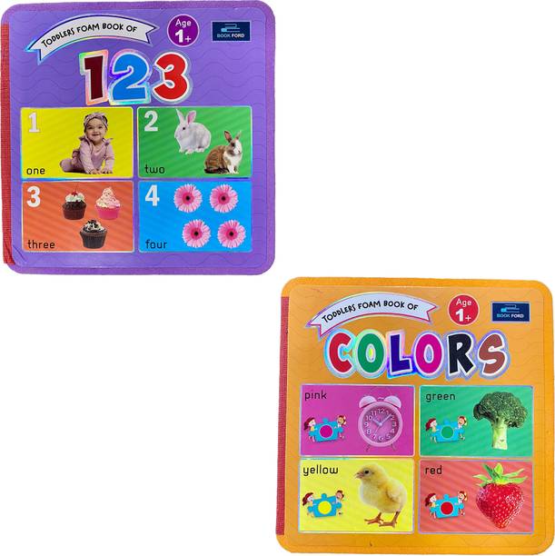 Toddlers Foam Books - Set of 2 Books - Numbers and Colors For Kids