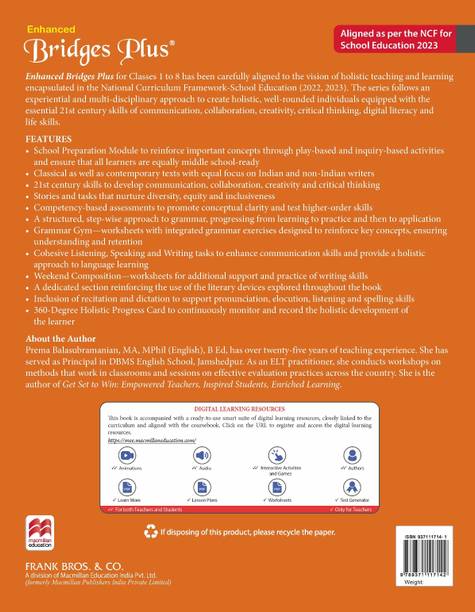 Enhanced Bridges Plus CBSE 2026 Edition Class 6 | Holistic English Language & 21st Century Skills Development