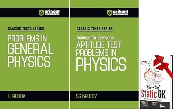Classic Texts Series for All Engineering Entrances Aspirants | Science for Everyone Aptitude Test Problems in Physics- SS Krotov &Problems in General Physics- I E Irodov | For Exam Exam 2025-26 & STATIC GK