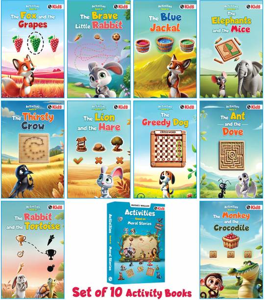 Activity Book Set on Moral Stories (10 Books) | Activity Books For 3+ Years Old