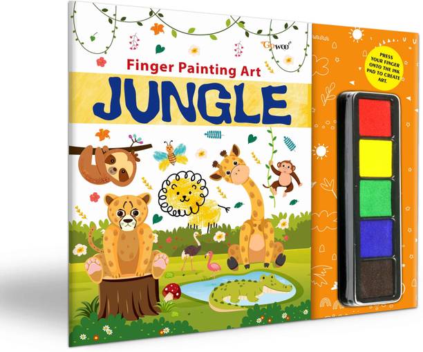 Jungle - Fingerpainting and Colouring Art