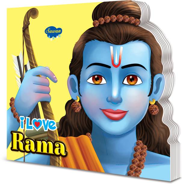 I Love Rama Die cut board book for kids : Story books for young children, Learning books with stories, Educational story book for children