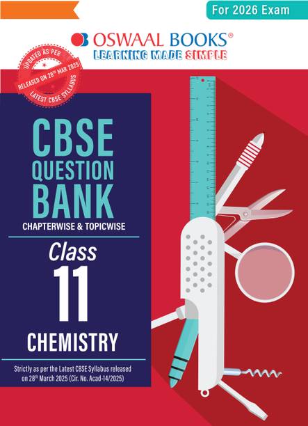 Oswaal CBSE Question Bank Class 11 Chemistry For 2026 Exam