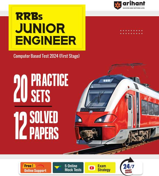 RRBs JUNIOR ENGINEER Computer Based Test 2024 (First Stage) 20 Practice Sets 12 Solved Papers