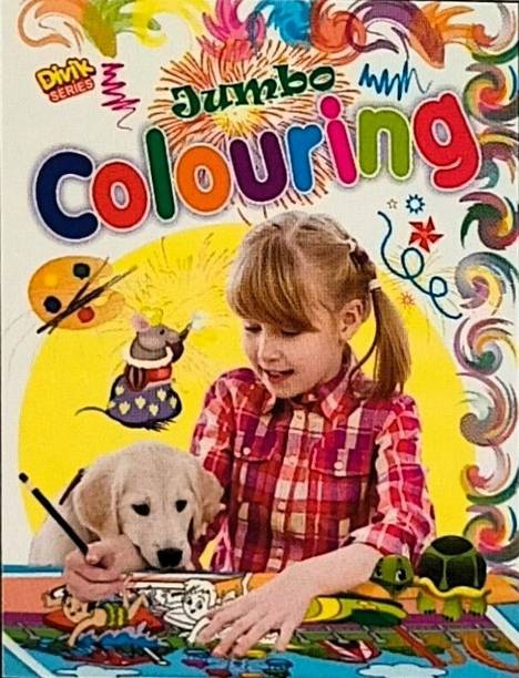 Divik Series Jumbo Coloring Book For Kids | 3 To 5 Years Old | Best Gift To Children For Drawing, Coloring And Painting