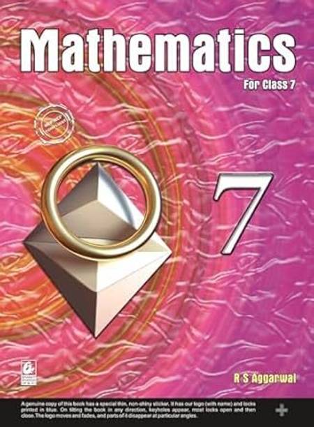 Mathematics for Class 7 - CBSE - R.S. Aggarwal - Examination - 2025-26  - Mathematics for Class 7 - CBSE - R.S. Aggarwal - Examination - 2025-26