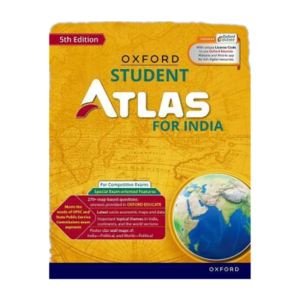 Oxford Student Atlas for India  - For Competitive Exams