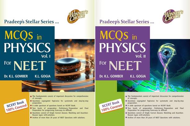Pradeep's Stellar Series MCQs in PHYSICS for NEET: Vol. 1 & 2  - -