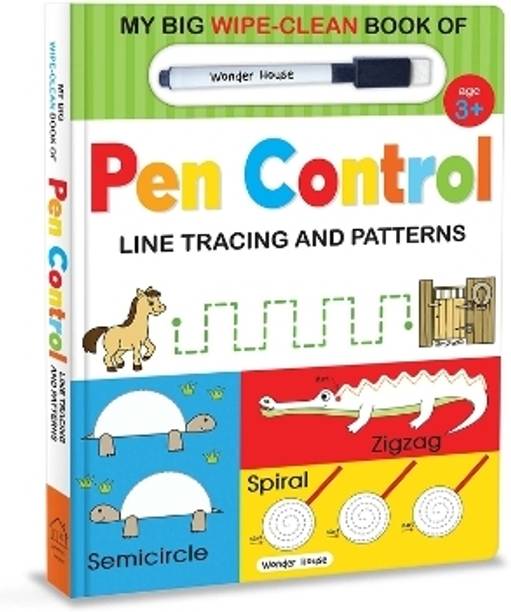 My Big Wipe and Clean Book of Pen Control for Kids Line Tracing and Patterns  - By Miss & Chief