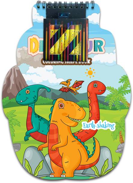 Dinosaur Coloring Shape Book for kids