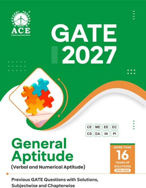 GATE 2027 General Aptitude (Verbal & Numerical Aptitude) Previous GATE Questions with Solutions, Subjectwise and Chapterwise