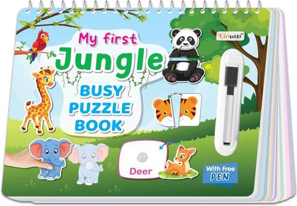 My First Jungle Busy Puzzle Book