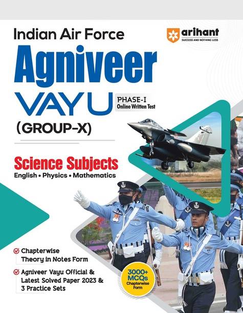 Arihant Indian Airforce Agniveer Vayu Phase 1 Guide for Group X Science Subjects