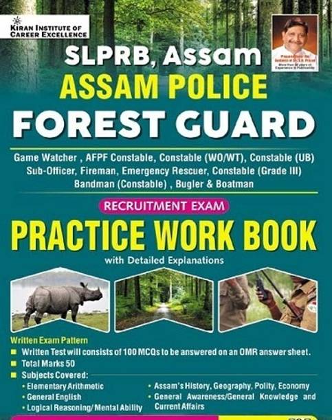 SLPRB Assam Police Forest Guard Recruitment Exam Practice Work Book (English Medium) (5861)