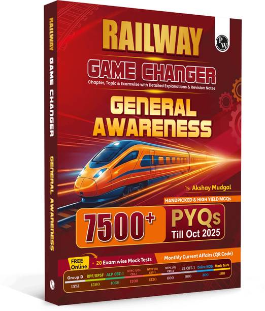 PW Railway Game Changer General Awareness PYQ 7500+ TCS MCQ By Akshay Sir 2026