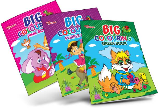 Big Colouring Books | Colouring Books for Kids | 3 to 9 Years old Kids | Best Colouring, Painting, and Art Book for Children| Set of 3 Books
