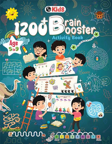1200+ Brain Booster Activity Book for Kids Ages 5–9 | Theme Based Activity Book with 500+ Free Printable Worksheets & Parenting Tips