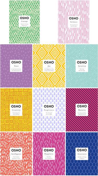 OSHO BEST 11 BOOK SET( Courage+ Intimacy+ Trust +Joy +Intuition +Creativity +Forgiveness +Maturity +Intelligence +Happiness+ Awarness)