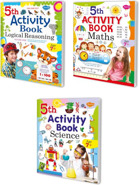 5th Activity Book–Logical Reasoning, Maths and Science for (Age 7+) book for kids : Activity books for kids, Creative activity book for kids, Learning book for kids | Set of 3 activity book for kids