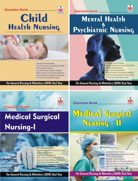 QB GNM IInd Year (English Medium) Set of 4 Books