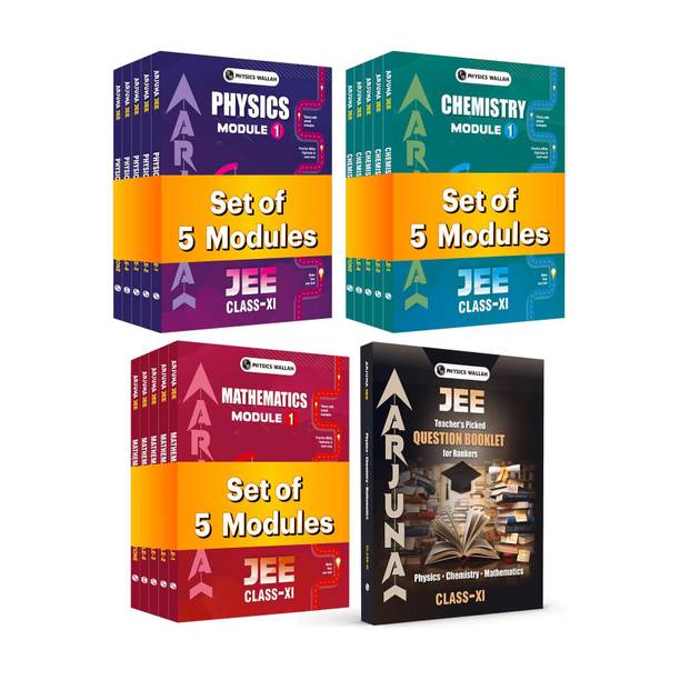 PW Arjuna For JEE Main & Advanced Class 11 Physics, Chemistry, Mathematics Modules and Question Booklet with Solutions Combo Set of 16 Books (2026 Edition)