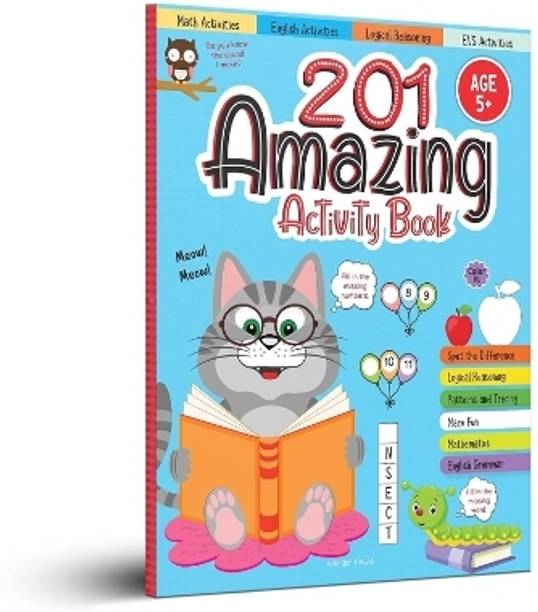 201 Amazing Activity Book - Fun Activities and Puzzles for Children Spot the Difference, Logical Reasoning, Patterns & Tracing