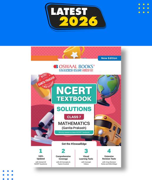 NCERT Textbook Solutions Mathematics Part-1 Class 7 | For CBSE 2026 27 Exam | Based on Latest NCERT Ganita Prakash | With Complete Solutions of Objective & Subjective Questions for Practice
