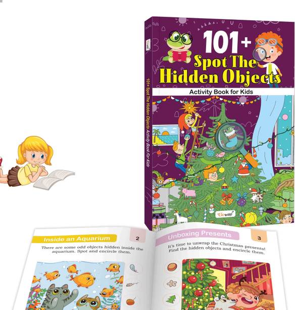 101+ Spot the Hidden Objects Activity Book for Kids : Early learning book, Puzzles book for Toddlers, Preschoolers and Kindergarten Kids, Activity Book for Children - 3 to 7 Years