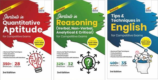 Disha Shortcuts & Tips in Quantitative Aptitude/ Reasoning/ English for Competitive Exams 2nd Edition
