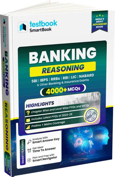 Banking Reasoning SmartBook with 4000+ MCQs | Ideal for SBI, IBPS, RRBs, RBI, LIC, NABARD & Other Banking & Insurance Exams  - “Ultimate Banking Aptitude Guide: 4000+ Reasoning Questions”