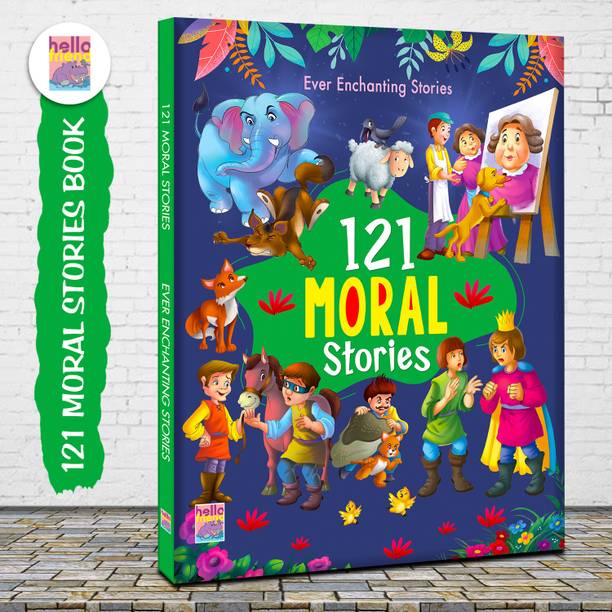 121 Moral Stories Book  - Illustrated Story Books for Kids and Childrens - Bedtime Short Stories with Colourful Pictures in English - Ages 3+ Years