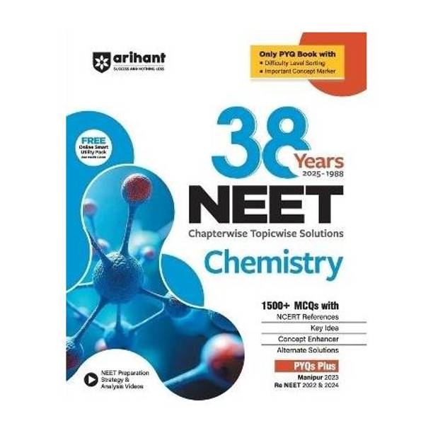 (Old Edition) Arihant 38 Years NEET Chemistry Chapterwise Topicwise Solved Papers (2025�1988)