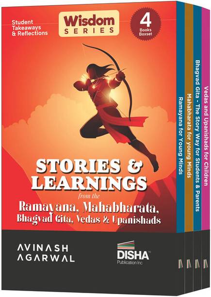 Best Of Disha Wisdom Series: Boxset of 4 books containing Stories & Learnings from the Ramayana, Mahabharata, Bhagvad Gita, Vedas & Upanishads | Student Takeaways & Reflections | Teenagers & Parents