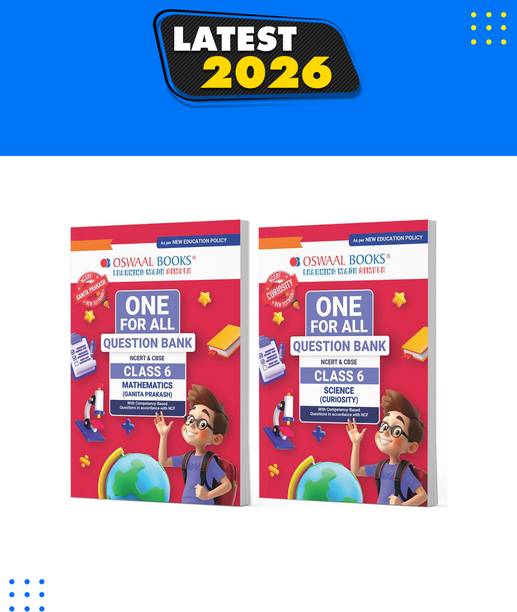 One For All Question Banks NCERT & CBSE Class 6 (Set of 2 Books) Maths & Science For Latest Exam