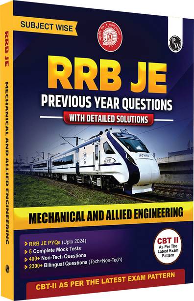 PW RRB JE Mechanical and Allied Engineering Subjectwise PYQs with 5 Mock Tests