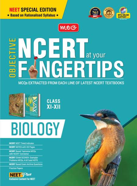 MTG Objective NCERT at your FINGERTIPS Biology - NCERT Notes with HD Pages, Exam Archive & MCQs | Based on NMC NEET Rationalised Syllabus, NEET Books (Latest & Revised Edition 2024-2025