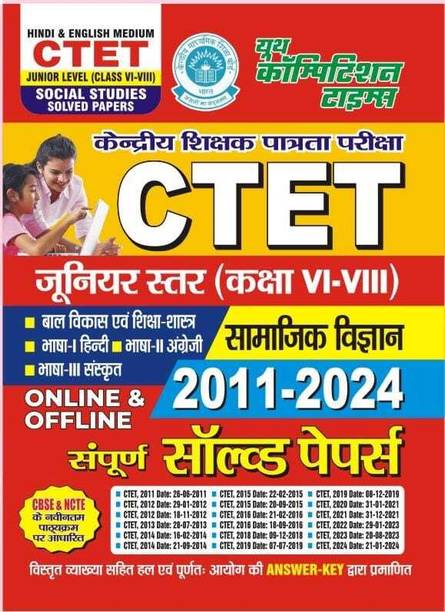 Ctet Junior Level (Class vi - VIII) Social Study (Complete 2011 to 202