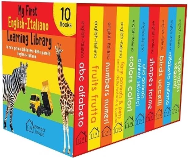 My First English-Italiano Learning Library (La MIA Prima Biblioteca Delle Parole Inglese-Italiano)  - Boxset of 10 English - Italian Board Books By Miss & Chief