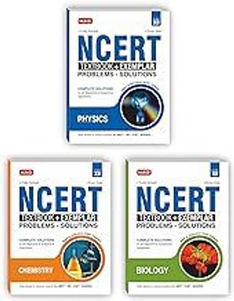 MTG NCERT Textbook + Exemplar Problem Solutions Class 12 Physics, Chemistry & Biology (combo of 3 Books) | Complete Solutions to All Objective & Subjective Questions