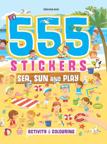 555 Stickers, Sea, Sun and Play Activity & Colouring Book