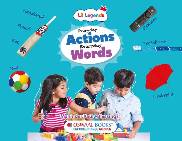 Lil Legends Everyday Actions, Everyday Words Book for Kids Age 2+ Years | Educator-Designed Communication Book | Vocabulary, Routine Awareness and Speech Support