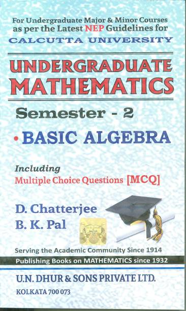 Undergraduate Mathematics Semester 2 (As per Latest NEP Syllabus of Calcutta University,CU)
