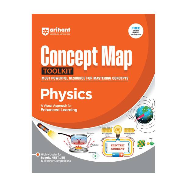 Arihant Concept Map Toolkit Physics Visual Learning Guide for NEET, JEE 2026-2027 Exams | Master Physics Concepts with Diagrams, Practice and Previous Year Questions