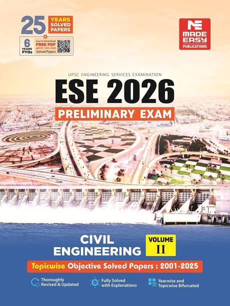 ESE 2026: Preliminary Exam: Civil Engineering Objective Solved Paper Vol-2