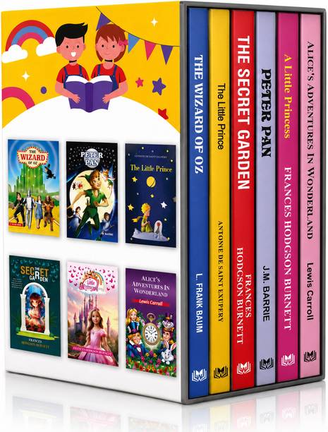 Best of Children's Classics (Box Set of 6 Books) : Peter Pan | Secret garden | The Wizard of Oz | Little princess | The Little prince | Alice's Adventures in the Wonderland  - Children's Classics Collection Box Set (6 Books) | The Wizard of Oz, Peter Pan, The Little Prince, The Secret Garden & Alice in Wonderland | Illustrated Story Books for Kids | Gift Set for Young Readers